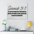 thumbnail image 3 of Scripture Walls  For I Know the Thoughts Jeremiah 29:11 Bible Verse Canvas Christian Wall Art Ready to Hang Unframed, 3 of 7