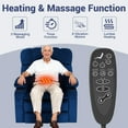 thumbnail image 3 of Oversized Power Lift Recliner, LEGAHOME 26in Large Wide Lift Chair for Elderly, Massage Recliner with Heat for Big and Tall Adults, Living Room Recliner Chair with Cup Holders, Blue, 3 of 10