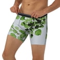 thumbnail image 2 of Rocae Watercolor Green Leaves for Stretch Moisture-Wicking Underwear,Men's Underwear Boxer Briefs Small, 2 of 9