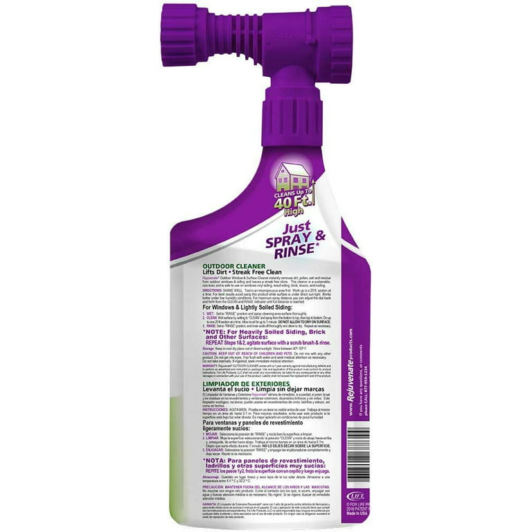 Rejuvenate Dual System Outdoor Window Cleaner & Siding Cleaner
