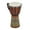 Brown Handmade Djembe Tribal Drum 7" x 7" x 12", variant on 7" x 12" Brown Wood Handmade Djembe Drum Sculpture with Rope Accents, by DecMode
