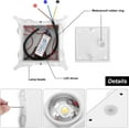 thumbnail image 5 of Aplique de pared LED moderno de 8W Lámpara de pared impermeable IP65 Lámpara de pared LED de aluminio para interiores y exteriores para baño Sala de estar Dormitorio Pasillo Escalera Entrada Porche - 3000k Blanco brillar Electrónica, 5 of 5