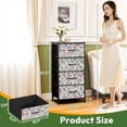 thumbnail image 2 of 4 Drawer Vertical Storage Dresser pink blue ornaments Pink blue flowers with Wood Top Fabric Pull Drawers, 2 of 8