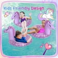 thumbnail image 5 of Queilt 1 Unicorn Inflatable Pool Floats for Kids, Pool Float Inflatable Pool Rings with Glitter Swimming Pool Float Toy Inflatable Swimming Ring for Summer Pool Water Party (white ), 5 of 5