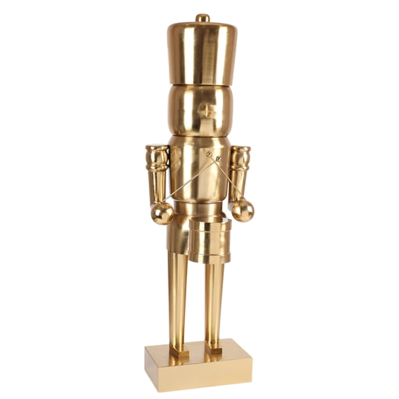 48.7IN Metallic Gold Nutcracker Outdoor Decor by Metal