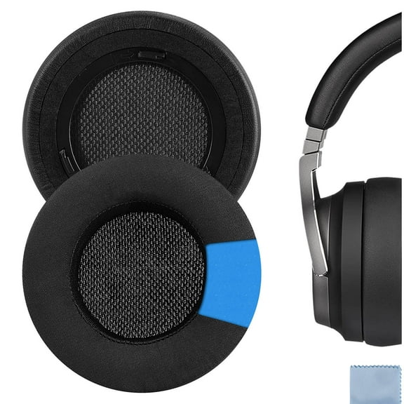 Geekria Sport Cooling Gel Replacement Ear Pads for Corsair Virtuoso RGB/ RGB Wireless SE/ RGB Wireless XT Headphones Ear Cushions, Repair Parts (Black)