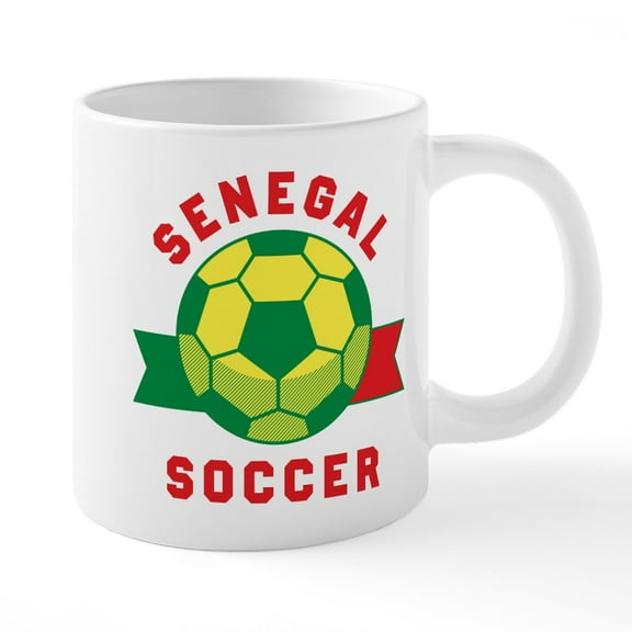 CafePress - Senegal Soccer Mugs - 20 Oz White Ceramic Mega Mug