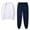White, variant on Yyeselk Sweatsuits for Women Solid Color Crewneck Long Sleeve Casual Pullover Tops and Jogger Pants Set Two Piece Outfits Tracksuit Sets White S