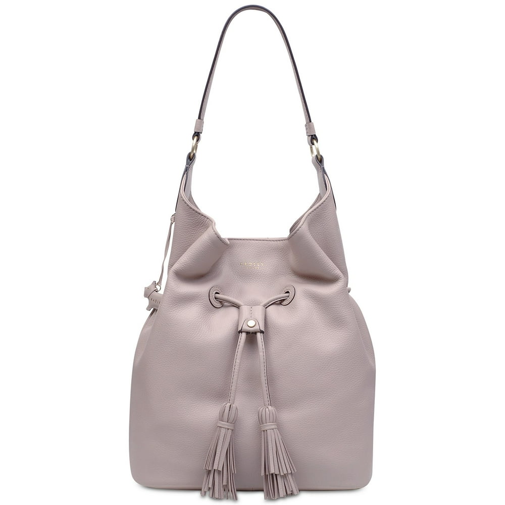 Radley London Genuine Leather Drawstring Closure Crossbody Strap Purse