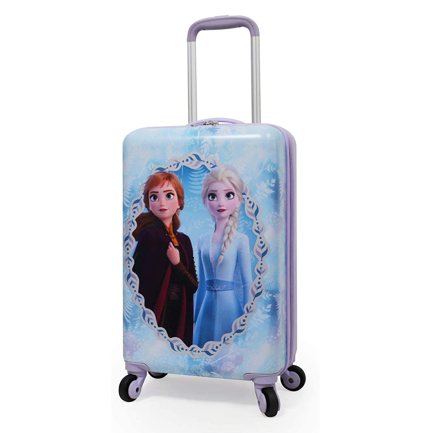 Frozen Luggage Anna Elsa Hard Side Tween Spinner Multicolor Kids Suitcase 20 Inch