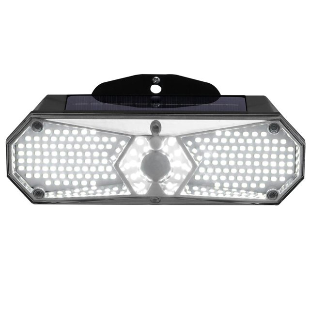 Naiovety Lámpara de pared Solar 168LED, 3 modos de iluminación, lámpara con Sensor de movimiento ajustable, luz de pared exterior de 1200mAh para Iluminación y accesorios Naiovety HA017206-00