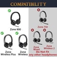 thumbnail image 2 of SOULWIT Earpads Replacement for Logitech Zone 900/Wireless/Wireless Plus (Do Not Fit Zone Wired/750/Wireless 2), Ear Pad Cushions with Protein Leather, High-Density Foam - Titanium, 2 of 5