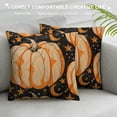 thumbnail image 3 of PHYHOO Fall Pumpkin Pillow Cover, Moon Embellished Orange Autumn Pillowcase Soft Holiday Decor Pillow Case Double Sided Cushion Cover for Sofa Bedroom Bed Decor, 3 of 5