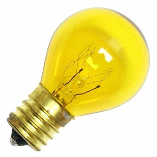 Norman Lamps 10S11N-130V-CYx25 S11 Miniature Light Bulb 10W 130V Pack of 25 Ceramic Yellow 