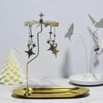 thumbnail image 3 of Rotary Rotating Tea Light Candle Holder Living Candle Holder Light Holder Candlestick Holder Room Stars, 3 of 9