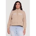 thumbnail image 2 of Women's Plus Size Not Now Embroidered Windbreaker, 2 of 5
