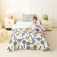 thumbnail image 4 of Manfei Retro Tennis Twin Comforter Sets For Boys,Athletic Ball Racket Bedding Set,Multitone,Reversible,2pcs,1 Comforter and 1 Pillowcase, 4 of 8
