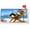 Summer Cat, variant on Summer Cute Cat Kitty Fishing Tropical Beach Sea Decoration Mailbox Cover with Magnetic Strip Mailbox Wraps Post Letter Box Cover Standard Size 21" X 18" for Garden Outdoor Yard Decor