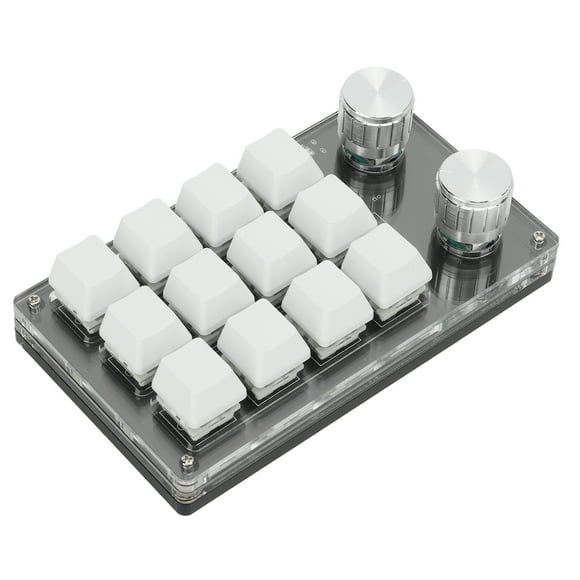 Teclado mecánico macro, mini teclado mecánico portátil macro para una mano, teclado para juegos de PC compacto y liviano