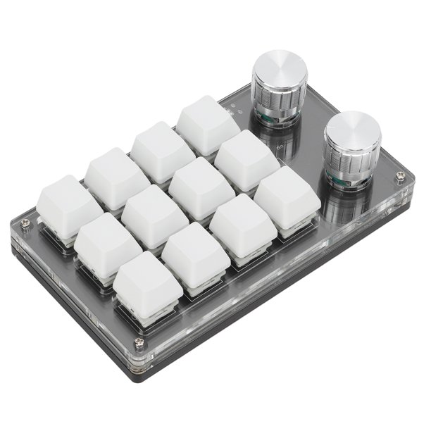 Teclado mecánico macro, mini teclado mecánico portátil macro para una mano, teclado para juegos de PC compacto y liviano