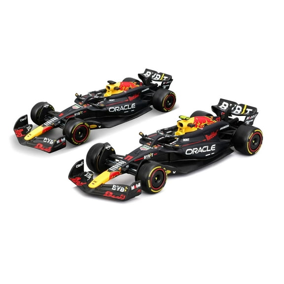 2024 Oracle Red Bull Racing RB20 2-Pack, Black - Bburago 18-38173 - 1/43 Scale Diecast Model Car