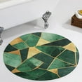 thumbnail image 4 of Colorful Marble Green Gilding Round Area Rugs for Bedroom Living Room, 3FT Soft Indoor Circle Carpets, Carpet Home Decor Floor Mat, 4 of 8