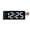 Black shell white, variant on QueMer Projection Clock for Bedroom Ceiling, Alarm Clocks with 180° Rotatable Projector, Day of Week Temperature and Date