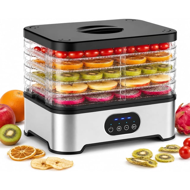 Desidratadoras de Alimentos,Deshidratador de Frutas(Bandeja de 8 Capas),Cinco pisos