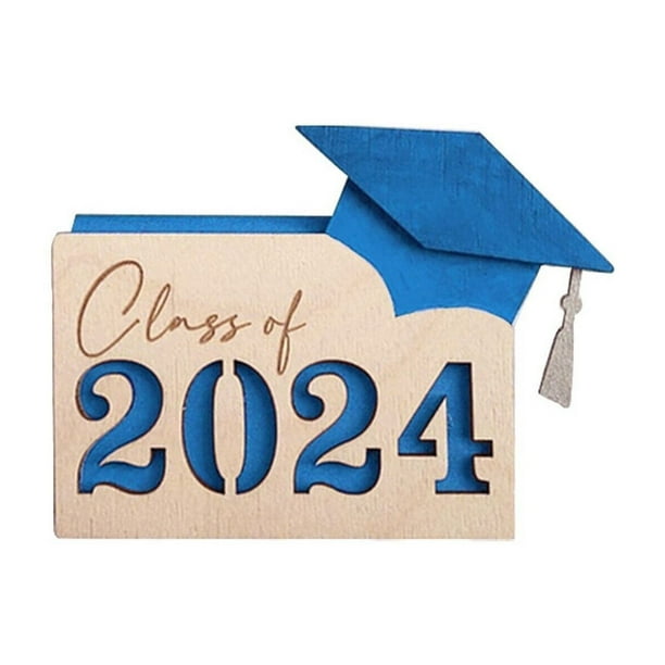 Billuyoard Caja negra para tarjetas de graduación con caja para tarjetas de regalo estilo sobre doblada a mano, tarjetero personalizado Artesanía Azul
