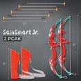 thumbnail image 3 of SainSmart Jr. Kids Bow and Arrows 2 Sets, Light Up Archery Set with 6 Suction Cups Arrows, Outdoor Hunting Game for 8-12 Toddlers, 3 of 7
