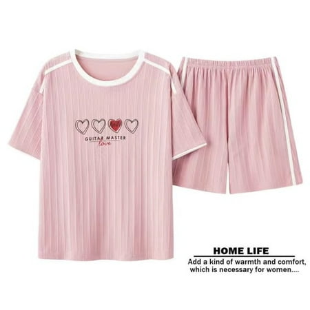 

CoCopeaunt 100% Cotton Women Pajama Set Summer Sleepwear Long Cute Pijamas Girls Homewear Long Pants Cartoon printing Home Clothes Pyjama