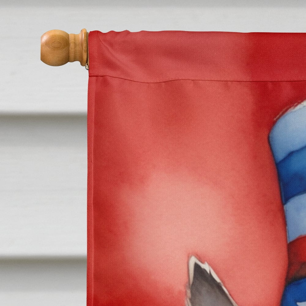 Cairn Terrier Patriotic American House Flag 28 in x 40 in