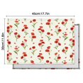 thumbnail image 6 of Pioneer Flower Floral Print Pattern Summer Placemats Table Placemats Set Of 4-Linen Kitchen Washable Placemats Table Mats 12x18 Inch Non-Slip Heat Resistant, 6 of 6