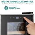 thumbnail image 4 of Towallmark Beverage Refrigerator Cooler, 18 Bottle Compressor Wine Cooler, Freestanding Beverage Refrigerator, Wine Cellar with Adjustable Temp Control for Red, White, Champagne, Beer and Soda, 4 of 9