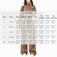thumbnail image 3 of Xinoom Women 2 Piece Off Shoulder Tracksuit, Long Sleeve Slanted Shoulder Sweatshirt & Drawstring Wide Leg Pants with Pockets, Casual Matching Outfit Gift for Women Evening Party Khaki,XXL, 3 of 6