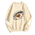 thumbnail image 4 of Women's Plus Size Crewneck Graphic Sweatshirts with Printed Long Sleeve and Loose Fit, 4 of 4