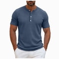 thumbnail image 1 of Ymyiu Polos pour Hommes à Manches Courtes Polos pour Hommes à Manches Courtes Raglan à Col Décontracté d'Été Mode Chemises de Golf Taille 4TG(Navy, 4TG), 1 of 4