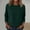 Army Green, variant on Women's 3/4 Sleeve Pullover Tops Lightweight Casual Crewneck Fall Top Comfy Loose Sweatshirts Navy