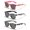 3PCS-11, variant on SMAIKY 3Pack Kids Sunglasses Baseball Glasses for Girls Boys Children Age 3-10 UV Protection Sun Glasses