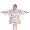 White Cow Dot, variant on Light Blue Cow Coffee Pattern Blanket Hoodies for Kids 6-13YR Oversize Wearable Blanket Hoodies for Boys Girls Teens