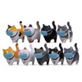 thumbnail image 3 of SPRING PARK Cartoon Face Cover Cats Animal Accessories for Miniature Micro Landscaping Fairy Garden Decoration Home Houses Decor Ornament Kids Gifts, 3 of 7