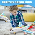 thumbnail image 5 of UUGEE Airplane Toys for Toddlers Kids, Bump and Go Action, Toy Plane with Flashing Lights & Music for 3-12 Years Boys, Airbus A380,Christmas Birthday Gifts, 5 of 7