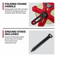 Footsteps Measurement Hyper Tough, 100-Foot Fiberglass Tape Measure with Ground Stake ...