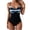 Blue #110, variant on Women's One Piece Swimsuits Tummy Control Front Cross Bathing Suits V Neck Slimming Tie Back Swimwear Royal Blue L