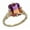 Gold, variant on Natural Ametrine Emerald Cut Gemstone Unique Women's Statement Ring 925 Sterling Silver Elegant Jewelry for Special Occasions Rose Gold 10.5