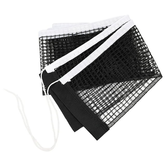 Unique Bargains Filet de Tennis de Table en Nylon Bord Blanc Longueur 1,75m Noir