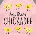 thumbnail image 3 of Instant Message - Hey There Chickadee  - Toddler And Youth Girls Raglan Graphic T-Shirt, 3 of 5