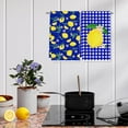 thumbnail image 5 of 2Pcs Lemon Kitchen Towel Blue Plaid Dish Towels 18 x 26 Inch Summer Gingham Hand Drying Tea Towel for Cooking Baking Cleaning, 5 of 6