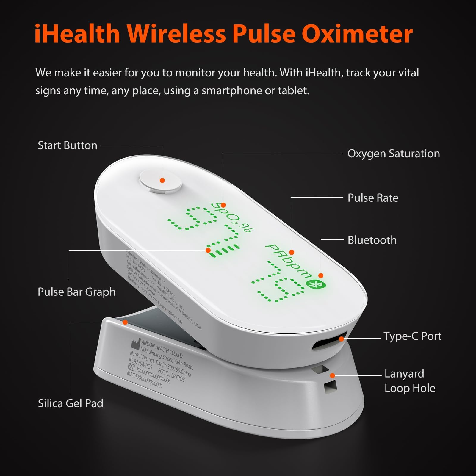 iHealth Air Pulse Oximeter Po3 photo 2