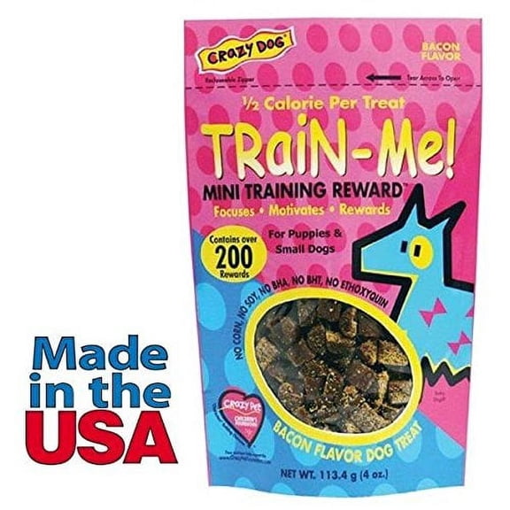 Dog Training Mini Treat Pack Bacon Flavor Rewards For Puppies Small Breed Dogs